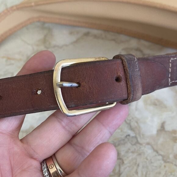 Vintage Lutz Sport Switzerland Leather & Coated Canvas Belt Bag Fanny Pack - Picture 5 of 9